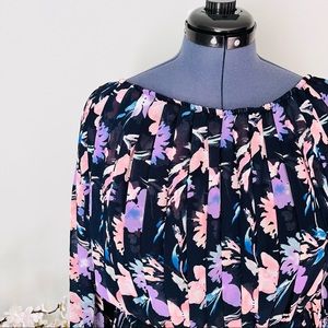 Lane Bryant Pleated Floral Dress NWT Size 28